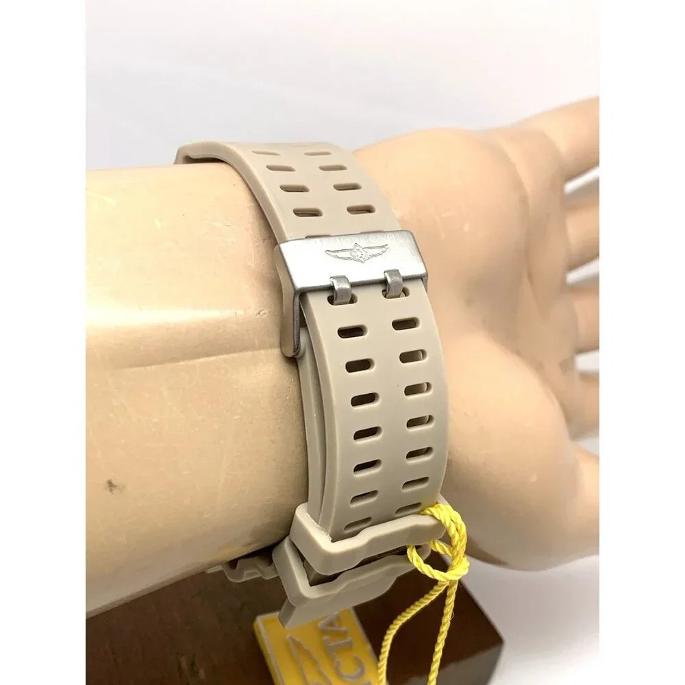 Invicta Racing Men's Watch 47526 Quartz Digital Light Brown Resin Strap 52mm
